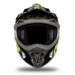 UFO Intrepid Grey Neon Yellow Motocross Helmet -UFO Shop intrepid he173 08 jpg