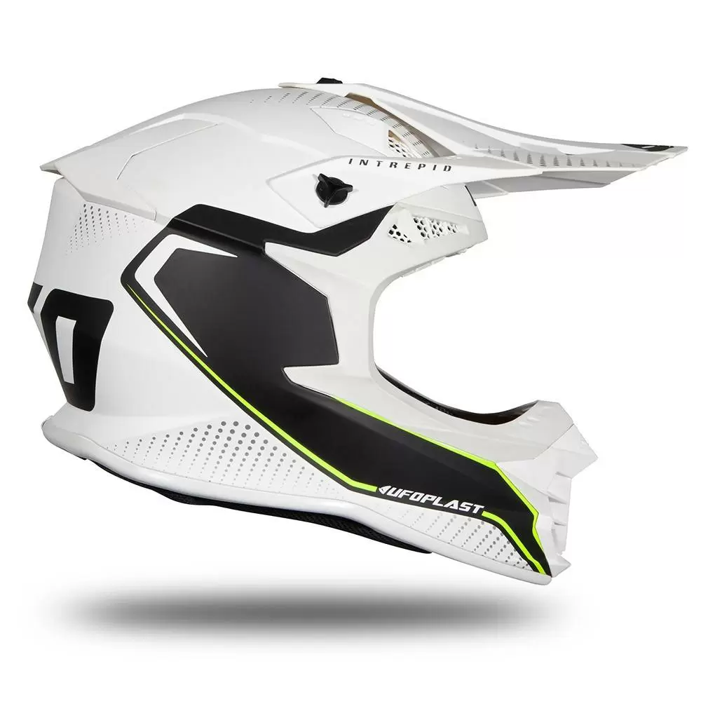 UFO Intrepid White Matt Motocross Helmet 9 UFO Intrepid White Matt Motocross Helmet - Image 9