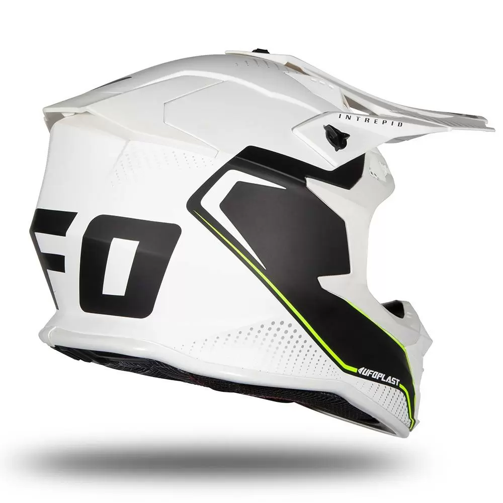 UFO Intrepid White Matt Motocross Helmet 5 UFO Intrepid White Matt Motocross Helmet - Image 5
