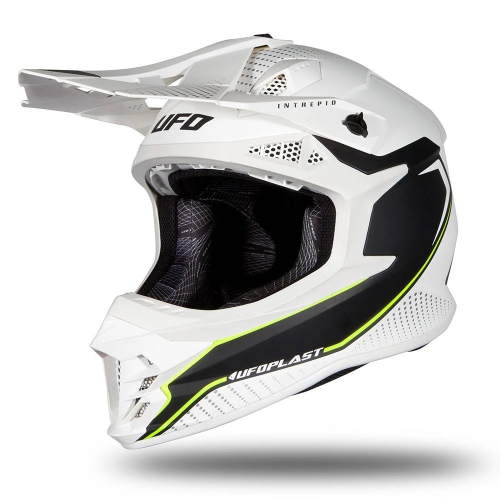 UFO Intrepid White Matt Motocross Helmet 1 UFO Intrepid White Matt Motocross Helmet