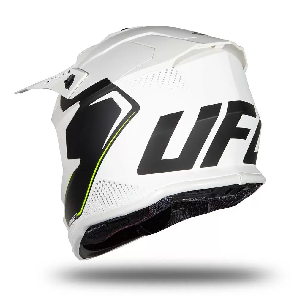 UFO Intrepid White Matt Motocross Helmet 11 UFO Intrepid White Matt Motocross Helmet - Image 11