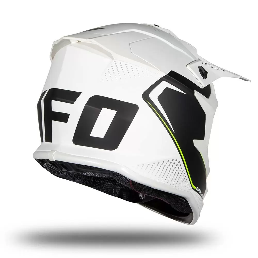 UFO Intrepid White Matt Motocross Helmet 6 UFO Intrepid White Matt Motocross Helmet - Image 6