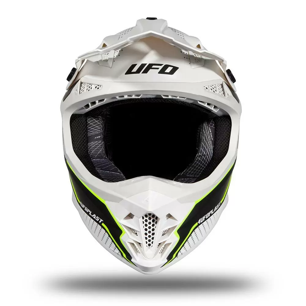 UFO Intrepid White Matt Motocross Helmet 10 UFO Intrepid White Matt Motocross Helmet - Image 10