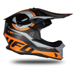 UFO Intrepid Black Orange Matt Motocross Helmet -UFO Shop intrepid he176 010 jpg