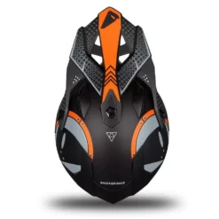 UFO Intrepid Black Orange Matt Motocross Helmet -UFO Shop intrepid he176 011 jpg