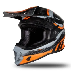 UFO Intrepid Black Orange Matt Motocross Helmet