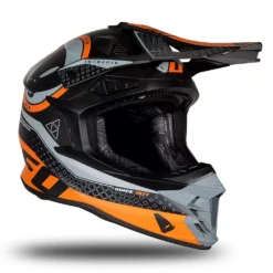 UFO Intrepid Black Orange Matt Motocross Helmet -UFO Shop intrepid he176 04 jpg