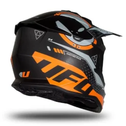 UFO Intrepid Black Orange Matt Motocross Helmet -UFO Shop intrepid he176 07 jpg