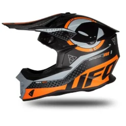 UFO Intrepid Black Orange Matt Motocross Helmet -UFO Shop intrepid he176 09 jpg