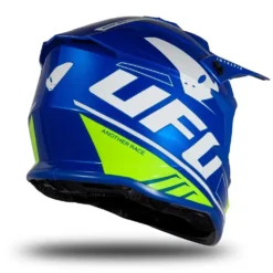 UFO Intrepid Blue Neon Yellow Motocross Helmet -UFO Shop intrepid he177 01 jpg