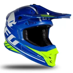 UFO Intrepid Blue Neon Yellow Motocross Helmet -UFO Shop intrepid he177 07 jpg