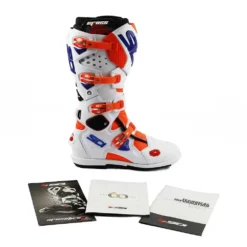 Sidi Crossfire 2 SRS Orange Fluo White Motocross Boots -UFO Shop mfire2srs arfbibl 07 4 jpg