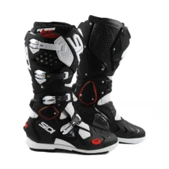 Sidi Crossfire 2 SRS Black White Motocross Boots -UFO Shop mfire2srs nebi 01 26