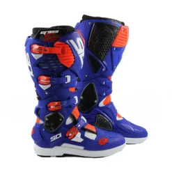 Sidi Crossfire 3 SRS Off-Road Boots - White Blue Red Fluo -UFO Shop mfire3srs biblrosf 01 4 jpg