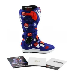 Sidi Crossfire 3 SRS Off-Road Boots - White Blue Red Fluo -UFO Shop mfire3srs biblrosf 07 4 jpg
