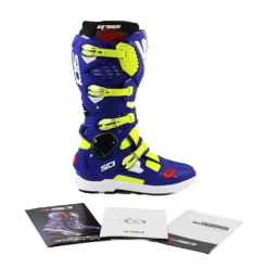 Sidi Crossfire 3 SRS Off-Road Boots - Yellow Fluo Blue -UFO Shop mfire3srs giflbl 07 4 jpg