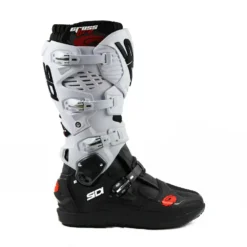 Sidi Crossfire 3 SRS Off-Road Boots - Black White -UFO Shop mfire3wsrs nebi 04 4 jpg