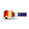 100% Accuri Goggle Minima / Red Mirror Lens