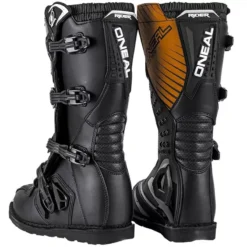 O'Neal Rider Boots - Black -UFO Shop o neal black rider mx boots back 8 jpg