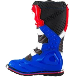O'Neal Rider Boots - Blue Red White -UFO Shop o neal blue red white rider mx boots right 6 jpg
