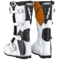 O'Neal Rider Boots - White -UFO Shop o neal white rider mx boots back 5 jpg