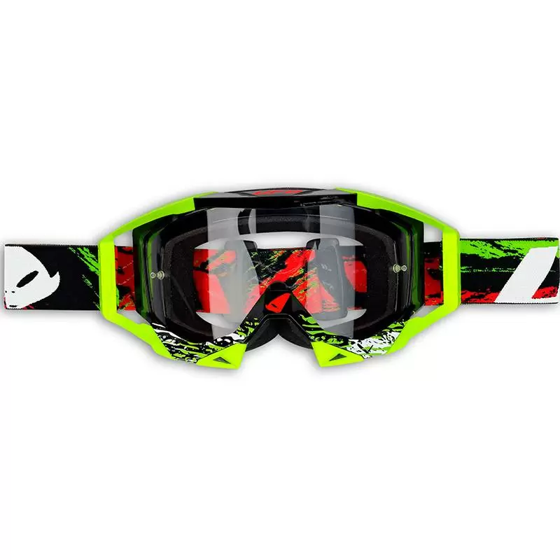 UFO Sirius Black Neon Yellow Motocross Goggles 1 UFO Sirius Black Neon Yellow Motocross Goggles