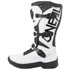 O'Neal RSX Boots - White Black -UFO Shop oneal white black rsx mx boots left 4 jpg