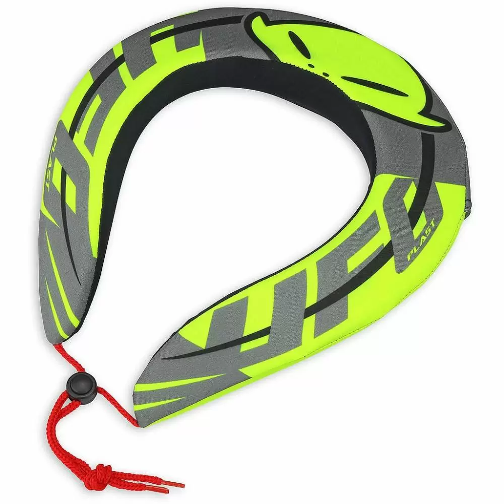 UFO Kids Neon Yellow Grey Neck Support 2 UFO Kids Neon Yellow Grey Neck Support - Image 2