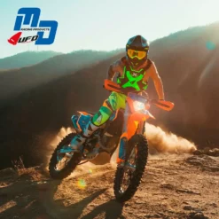 UFO X-CONCEPT Fluo Green Chest Protection -UFO Shop pt02378aflu rider action jpg