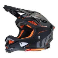 UFO Diamond Matt Black Motocross Helmet