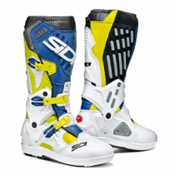 Sidi Atojo SRS Yellow Fluo White Blue Motocross Boots -UFO Shop sid atj ysbl 42 4
