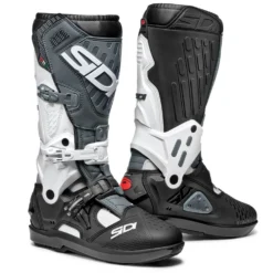 Sidi Atojo SRS White Black Grey Motocross Boots -UFO Shop sidi atojo srs white black grey mx boots 30