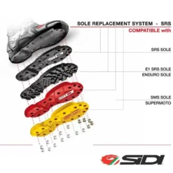 Sidi Crossfire Enduro Soles E1 SRS No 104 Black 6 Sidi Crossfire Enduro Soles E1 SRS No 104 Black -UFO Shop sidi enduro sidi crossfire 2 srs jpg
