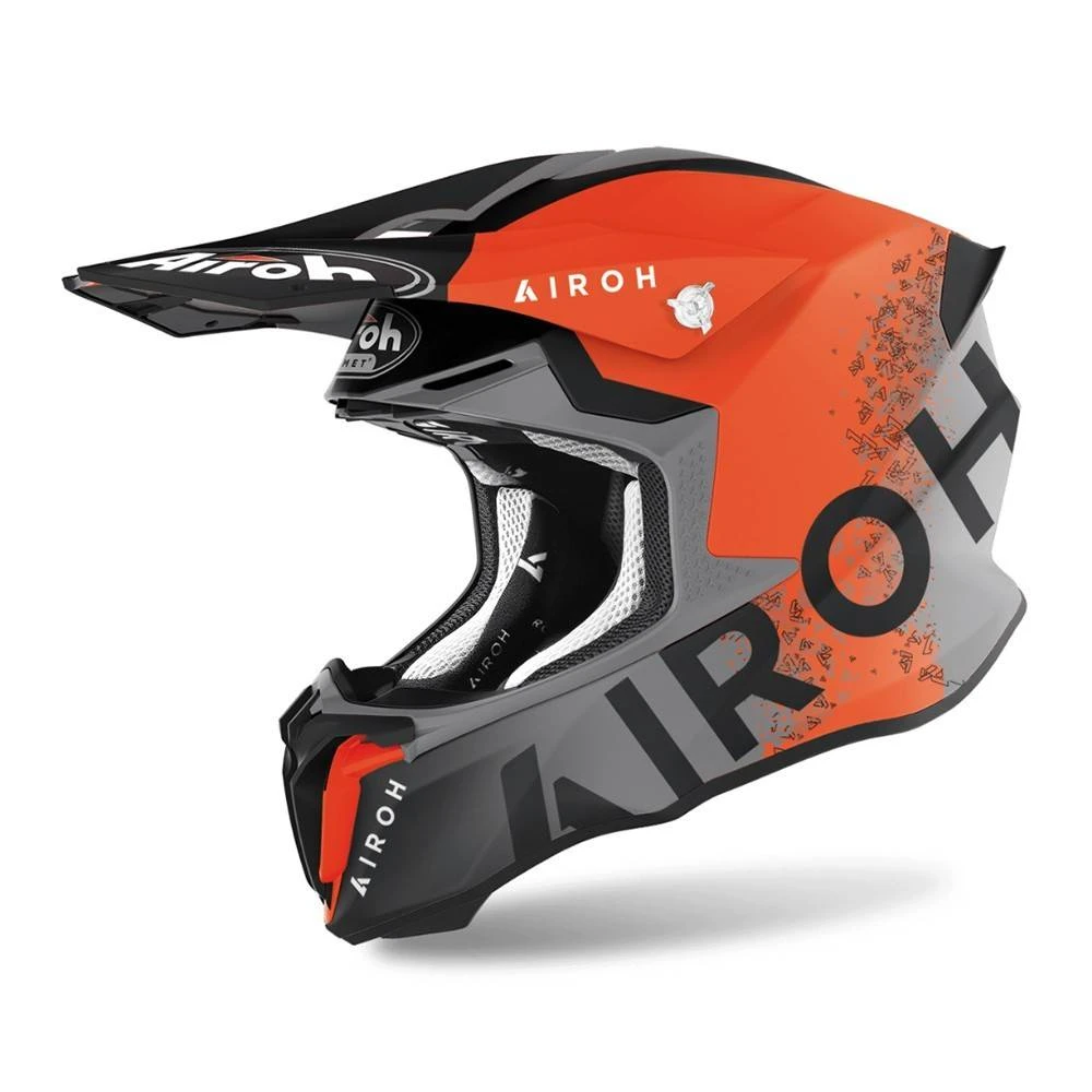 Airoh Twist 2.0 Bit Orange Matt Helmet 3 Airoh Twist 2.0 Bit Orange Matt Helmet - Image 3