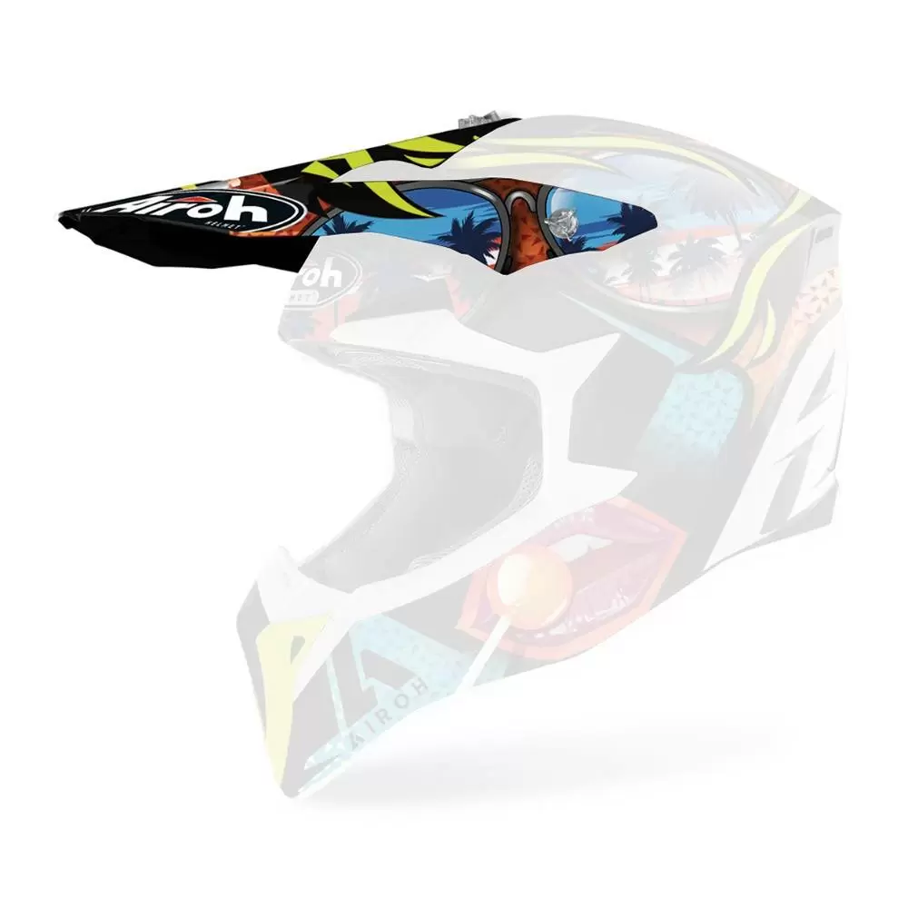 Airoh Wraap Lollipop Gloss Replacement Peak 1 Airoh Wraap Lollipop Gloss Replacement Peak